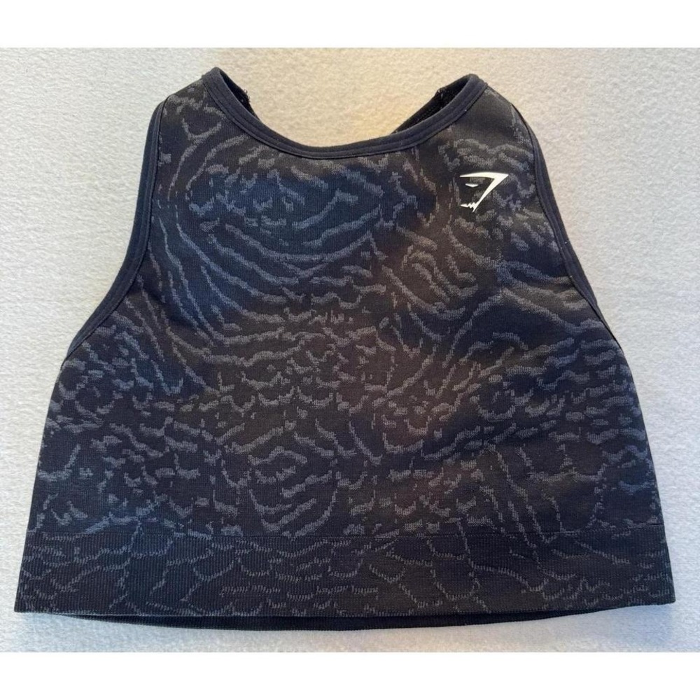 Gymshark Black Animal Print Sports Bra Size M